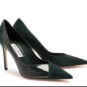 Jimmy Choo Dark Green Stiletto Heels